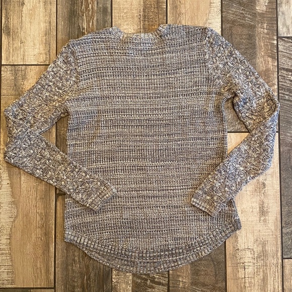 🆕 JEANNE PIERRE Textured Cream and Brown Sweater - Picture 2 of 12